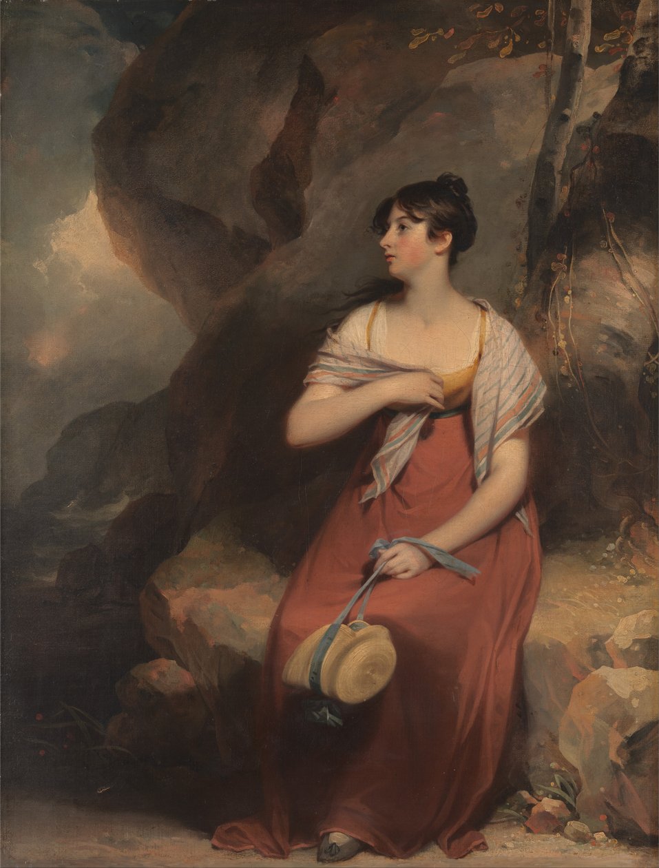 A Woman in a Landscape av Martin Archer Shee