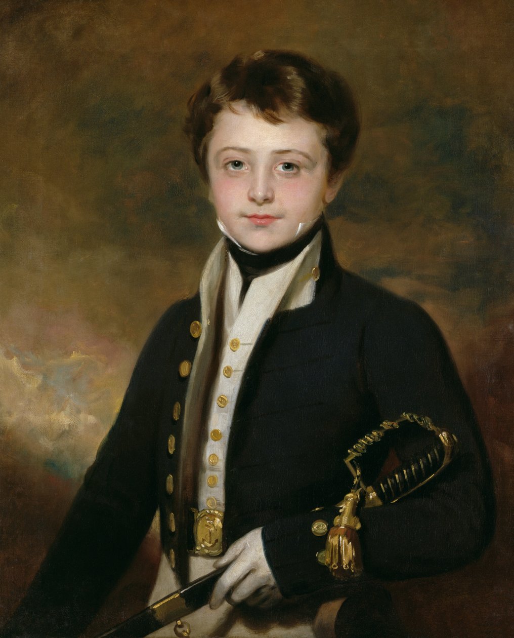 Porträtt av en Midshipman av Martin Archer Shee