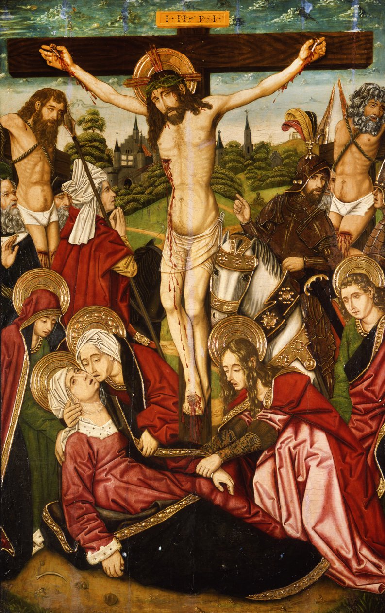 Korsfästelsen, c.1480-90 av Martín Bernat