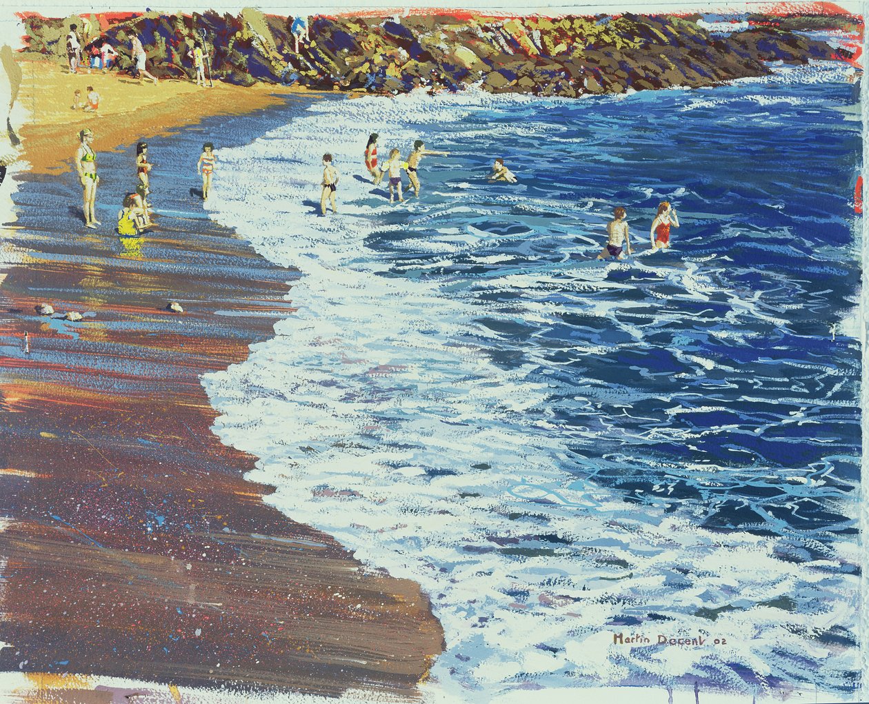 Breakers, 2002 (wc & gouache på papper) av Martin Decent