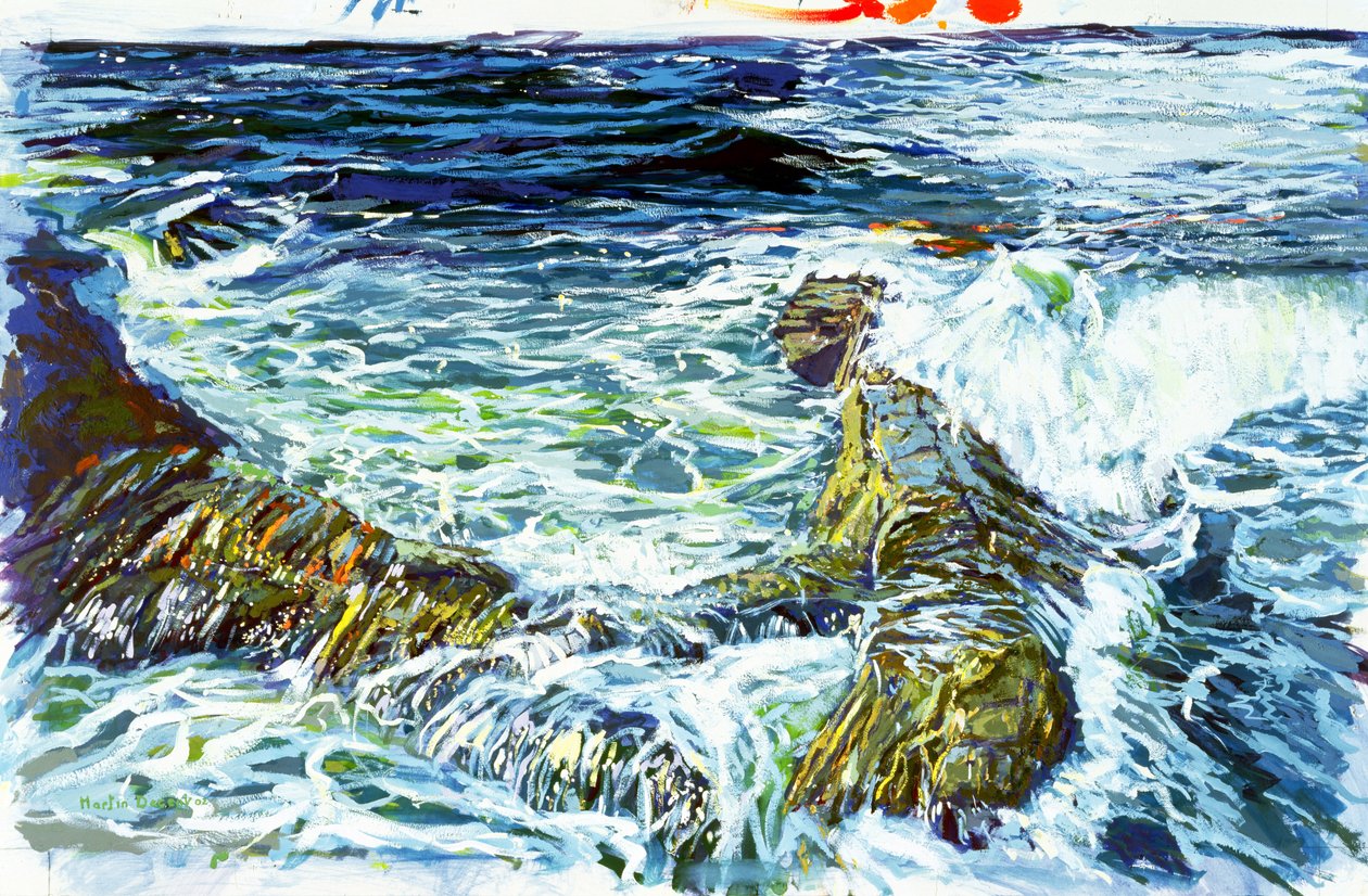 Lands End, 2002 (wc & gouache på papper) av Martin Decent