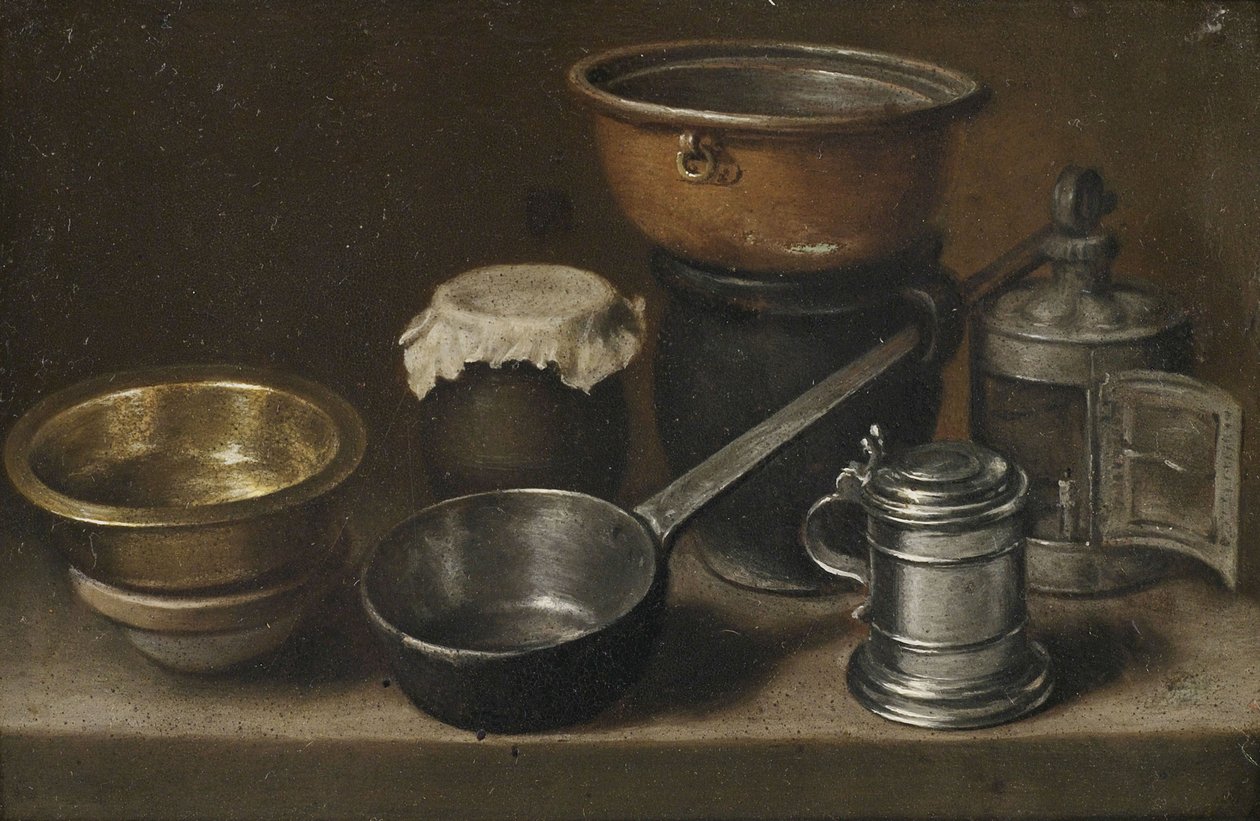 Stilleben mit Küchenutensilien av Martin Dichtl
