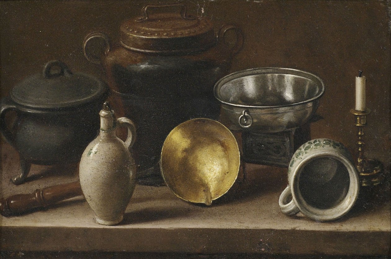 Stilleben mit Küchenutensilien av Martin Dichtl