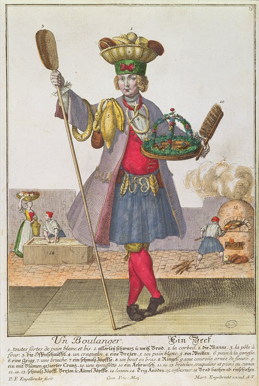 En bagare, ca 1735 av Martin Engelbrecht