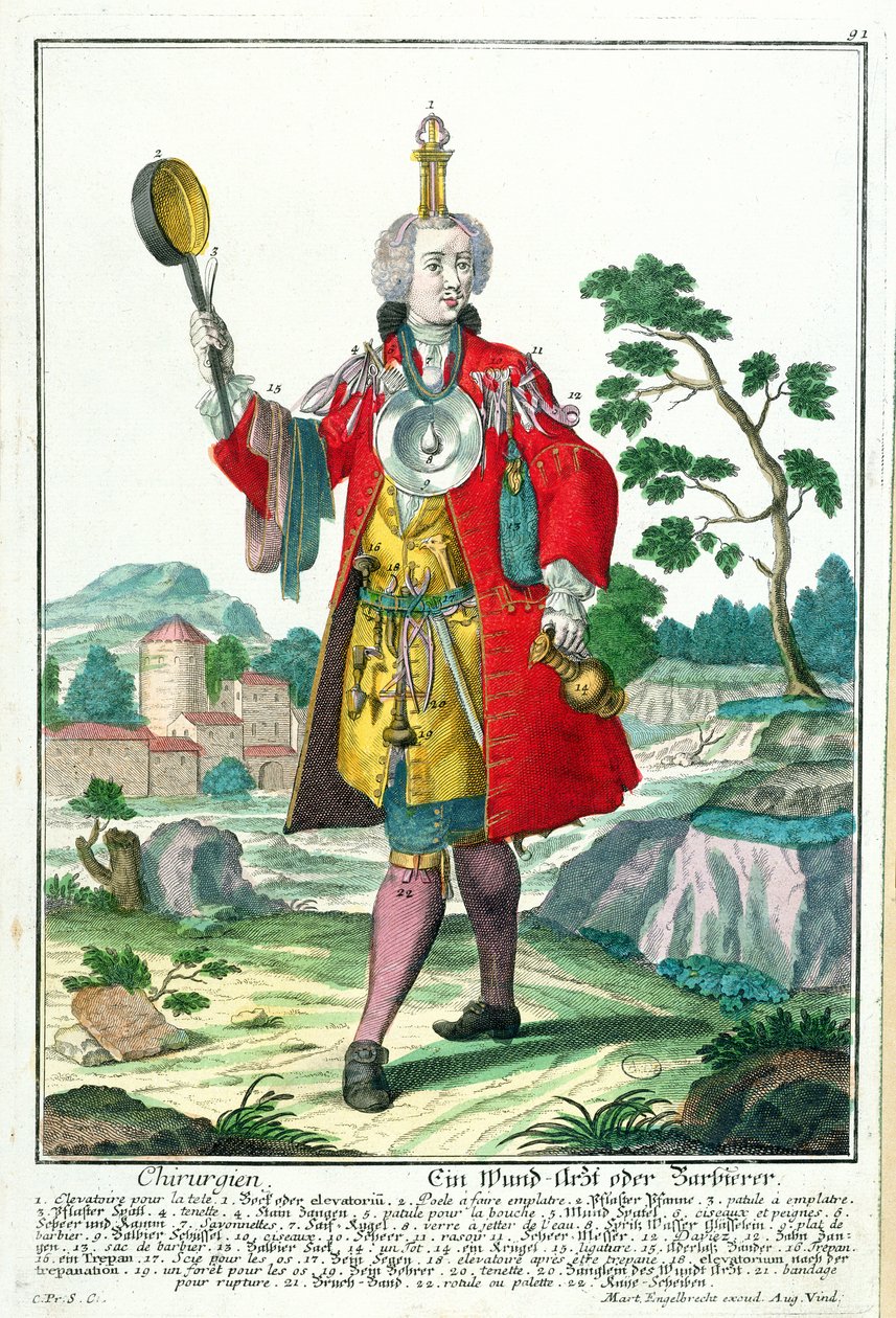 Kirurgen, ca 1735 av Martin Engelbrecht