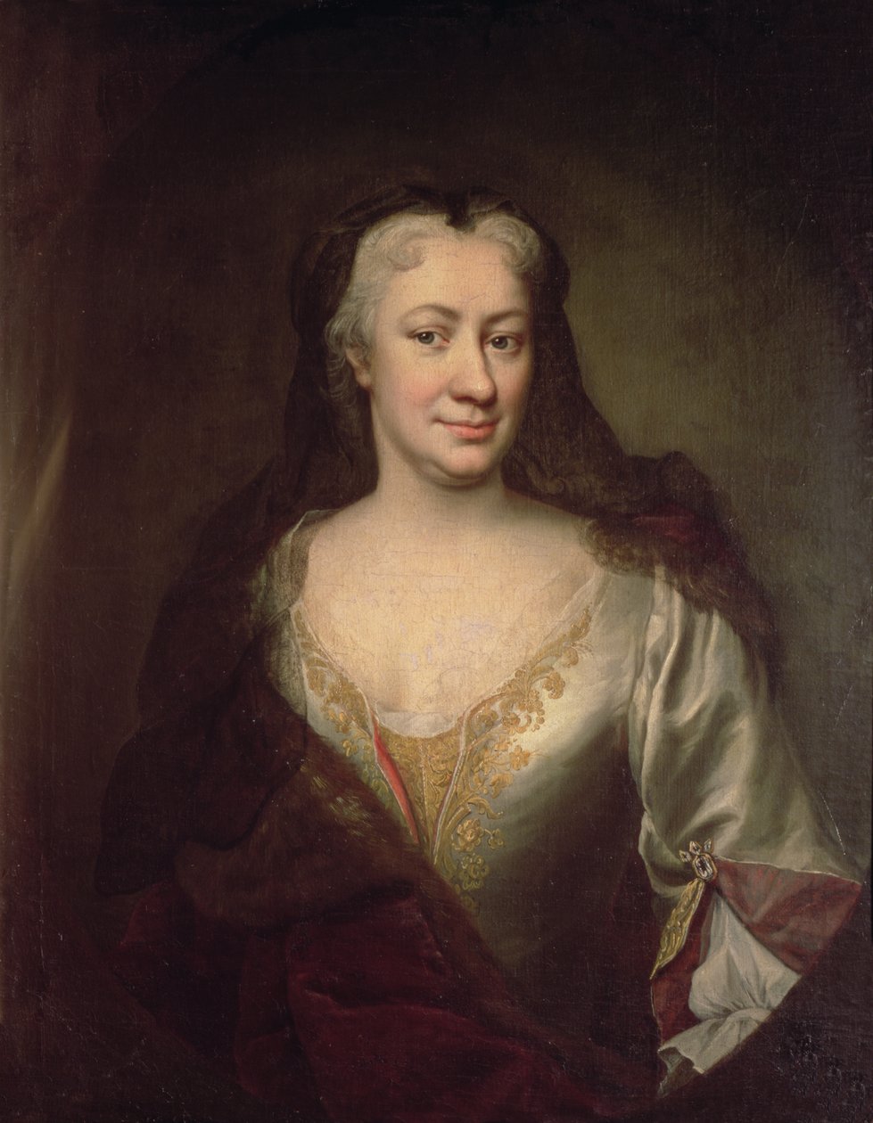 Grevinnan Fuchs, guvernant av Maria Theresia, kejsarinna av Österrike av Martin II Mytens or Meytens