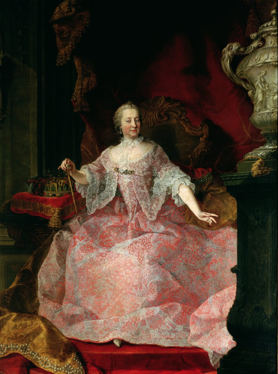 Kejsarinnan Maria-Theresa (1717-80) 1744 av Martin II Mytens or Meytens