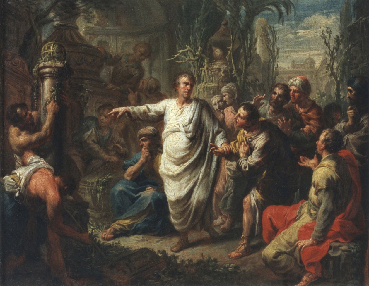 Cicero discovering the tomb of Archimedes av Martin Knoller