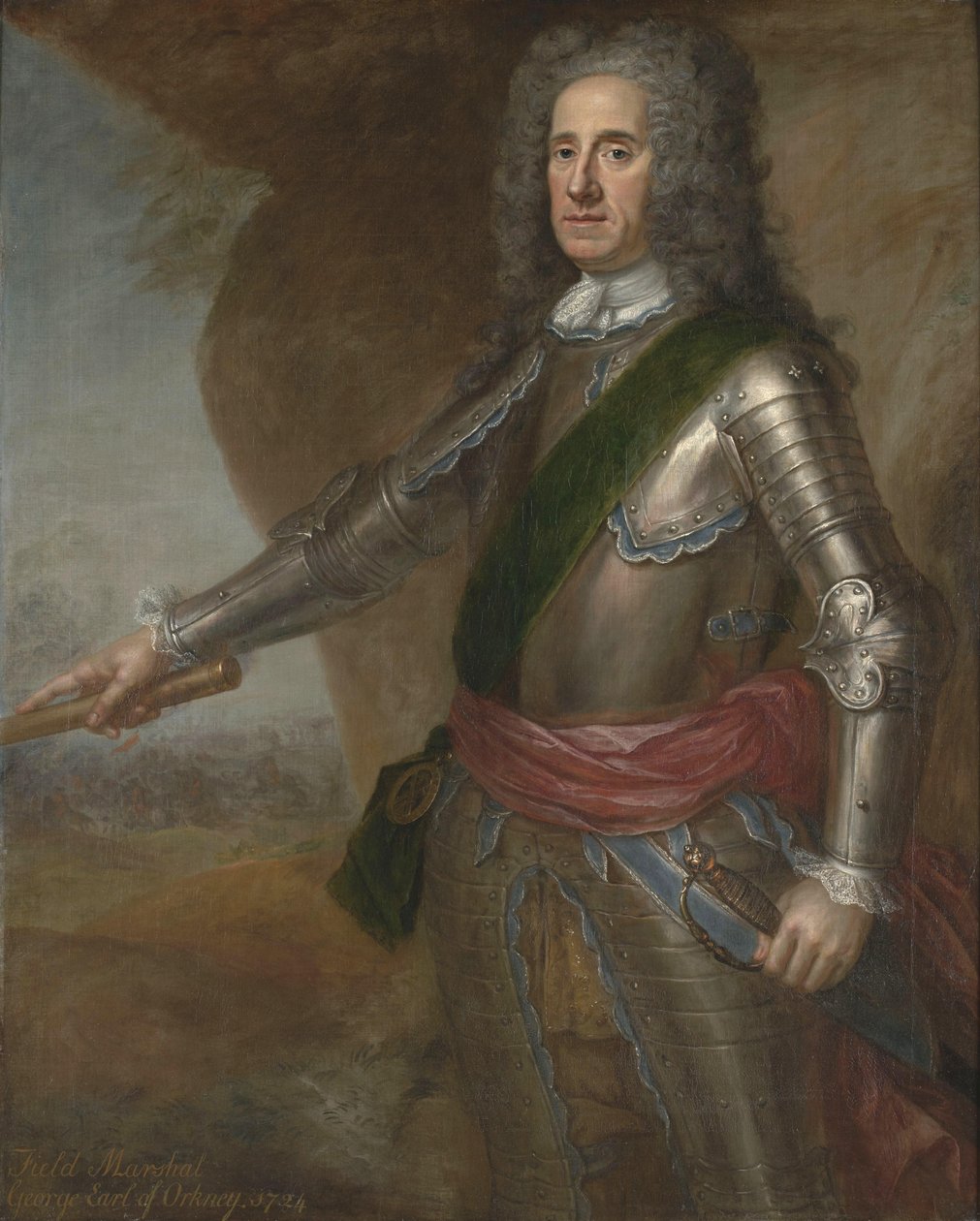Portrait of George Douglas-Hamilton, 1st Earl of Orkney (1666-1737) av Martin Maingaud