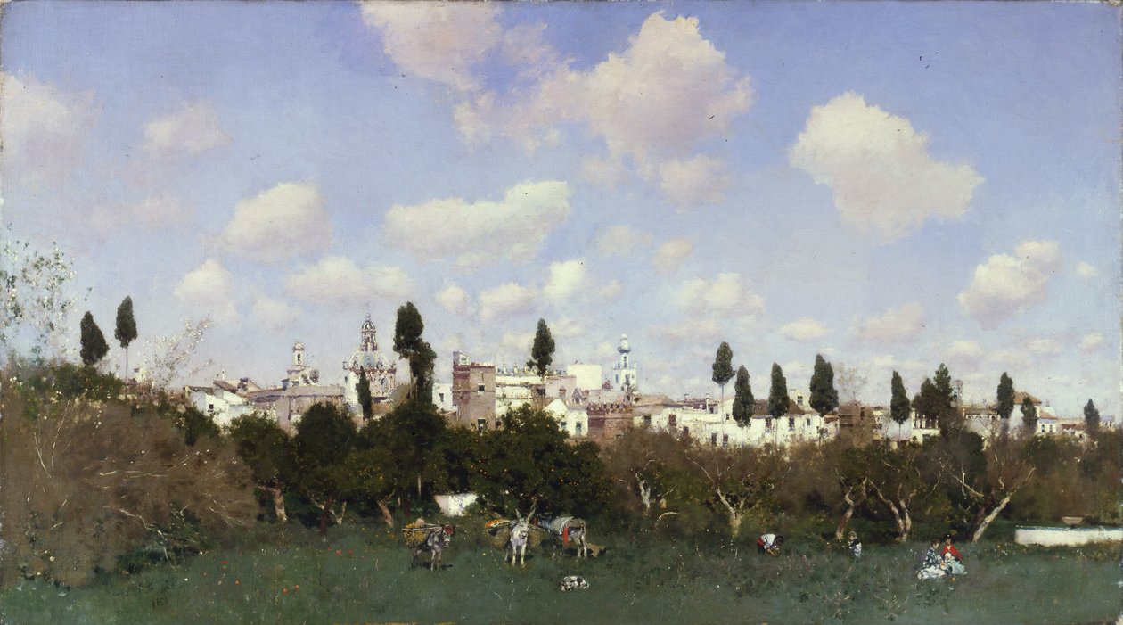 Samla apelsiner av Martín Rico y Ortega