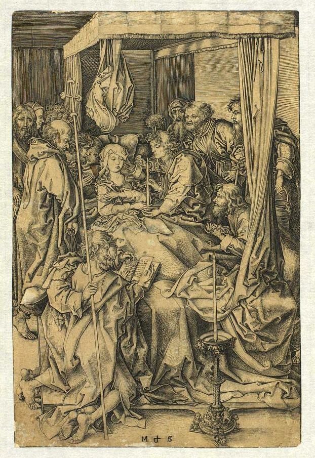 Death of the Virgin av Martin Schongauer