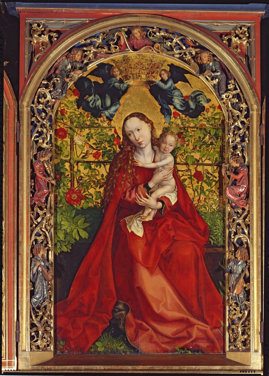 Madonna of the Rose Bower, 1473 sverige av Martin Schongauer