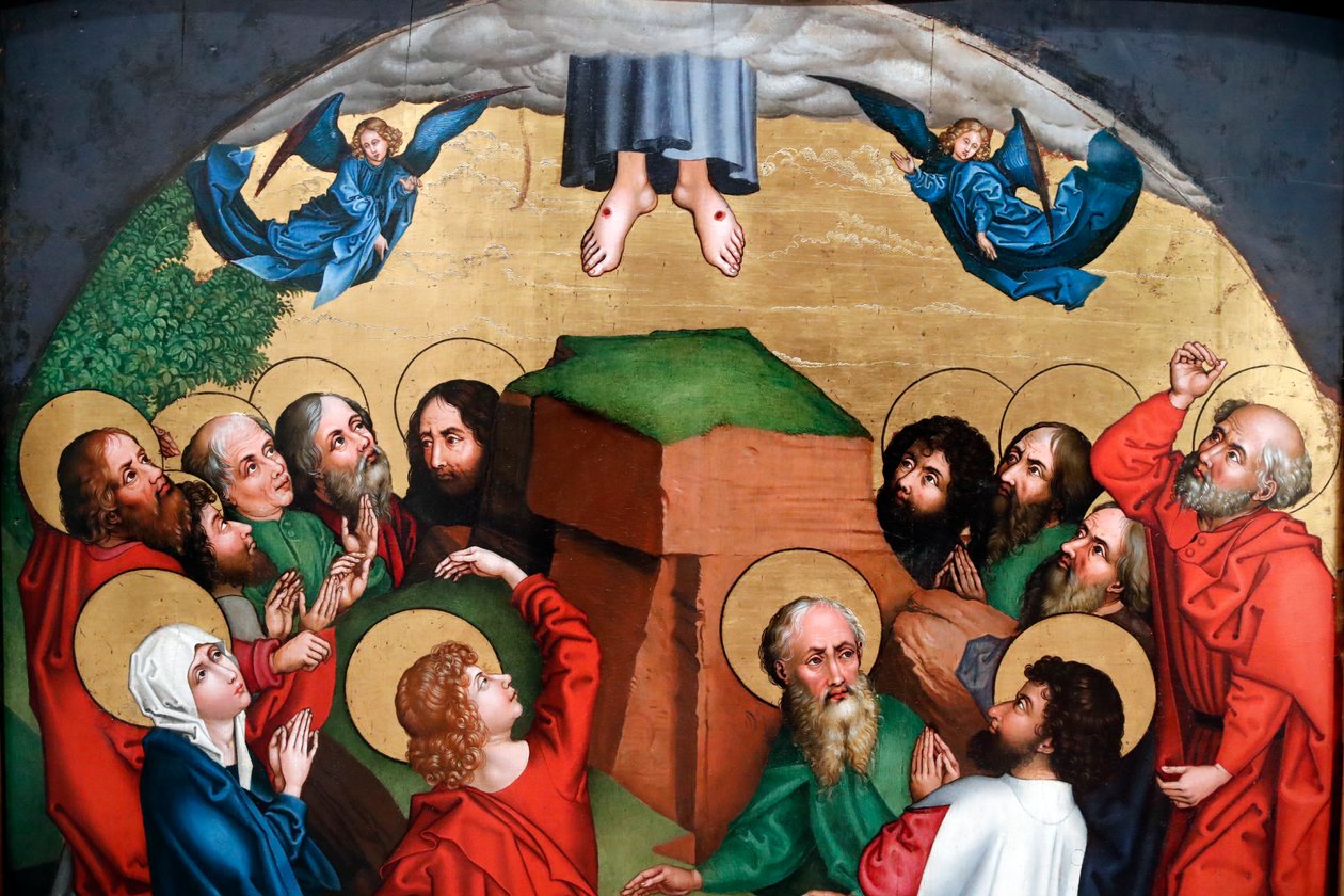Högtiden för Jesu Kristi himmelsfärd av Martin Schongauer