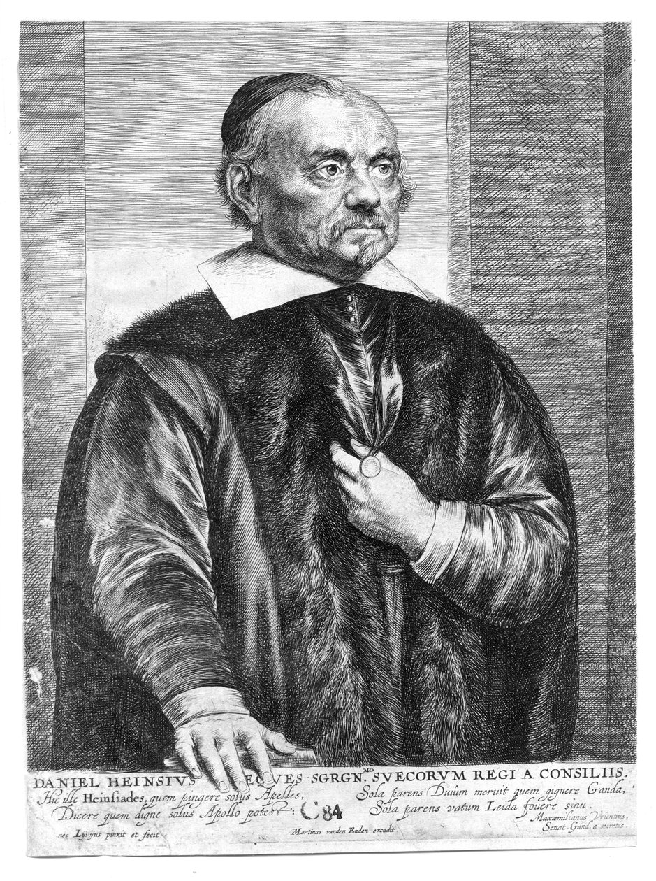 portrait gravé av Martin van den Enden