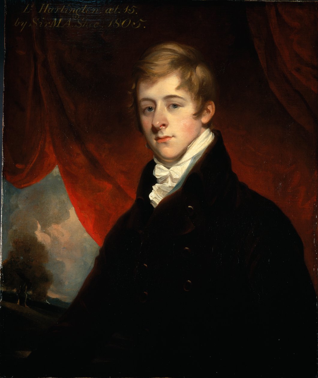 Porträtt av William Cavendish när Marquess av Hartington av Martin Archer Shee