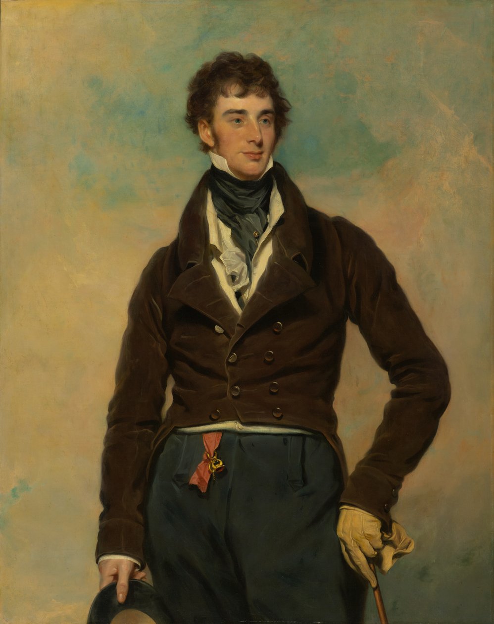 Porträtt av en gentleman, cirka 1815-1830 (olja på duk) av Martin Archer Shee