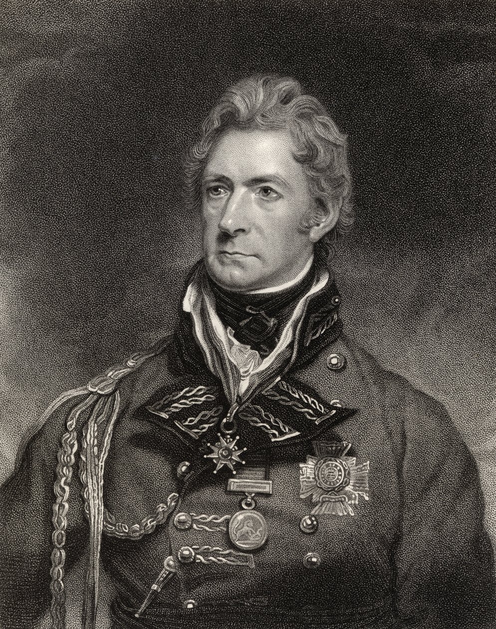 Sir Thomas Munro, 1st Baronet, graverad av Henry Hoppner Meyer (c.1782-1847), från 