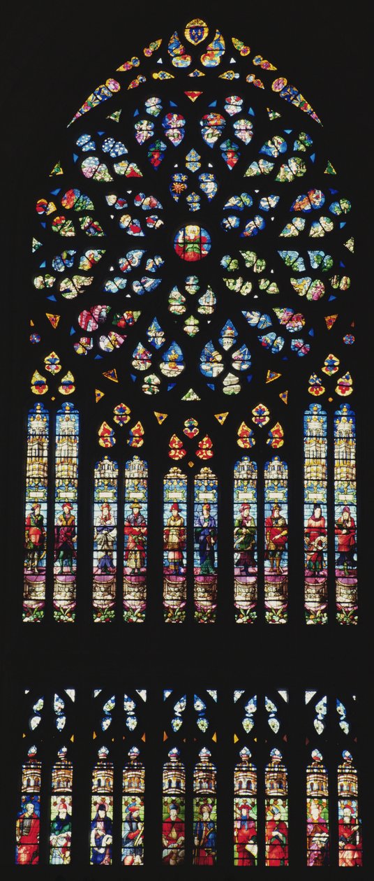 Södra fönstret, ca 1550 (målat glas) av Martin Chambiges