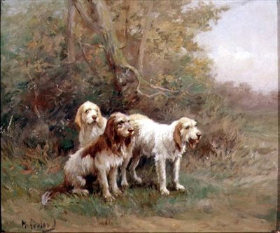 Otterhounds i ett landskap av Martin Coulaud
