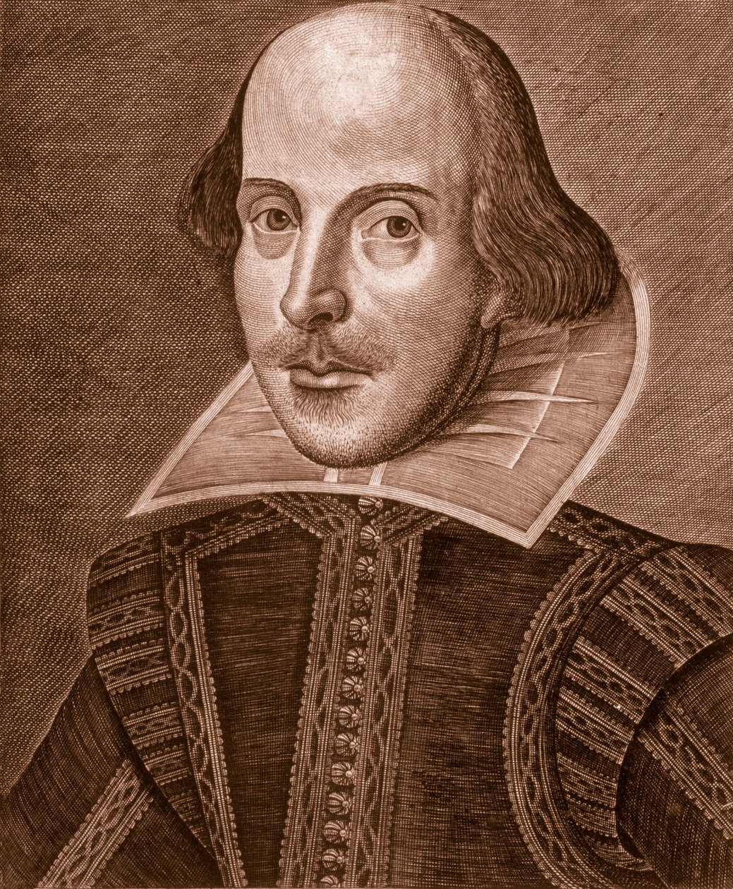 Porträtt av Shakespeare, 1623. av Martin Droeshout