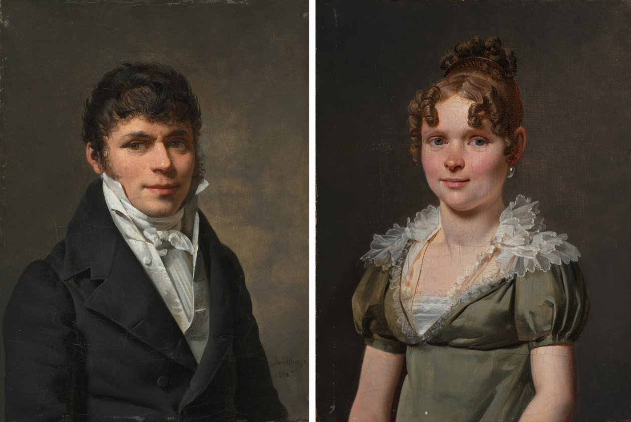 Nicolas Louis Faret och Madame Nicolas Louis Faret av Martin Drölling