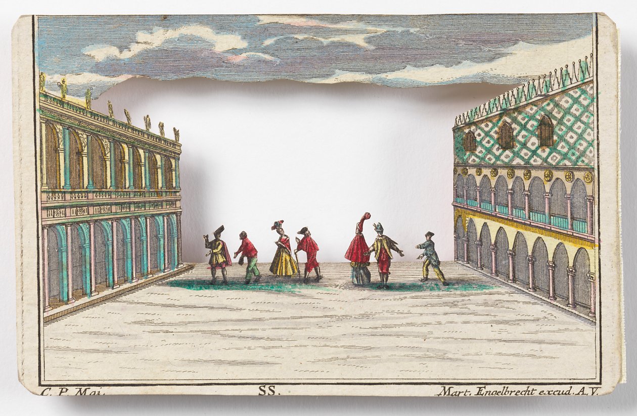 Karnevalen i Venedig (Peep-show) av Martin Engelbrecht