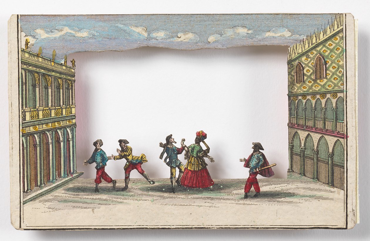 Karnevalen i Venedig (Peep-show) av Martin Engelbrecht