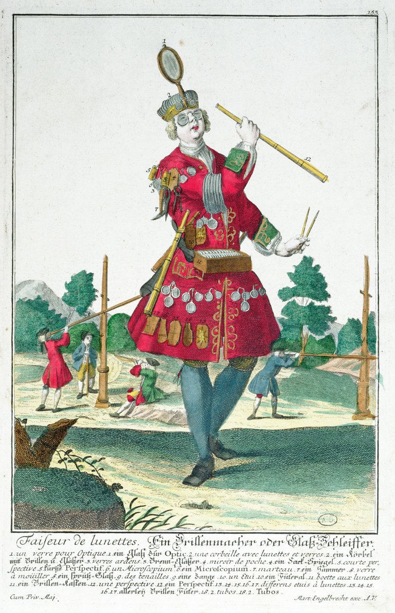 Glasögonmakaren, Augsburg 1735 av Martin Engelbrecht