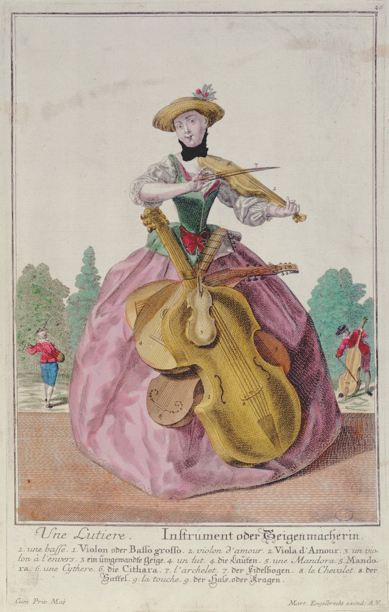 Instrumentmakaren, c.1735, publicerad i Augsburg av Martin Engelbrecht