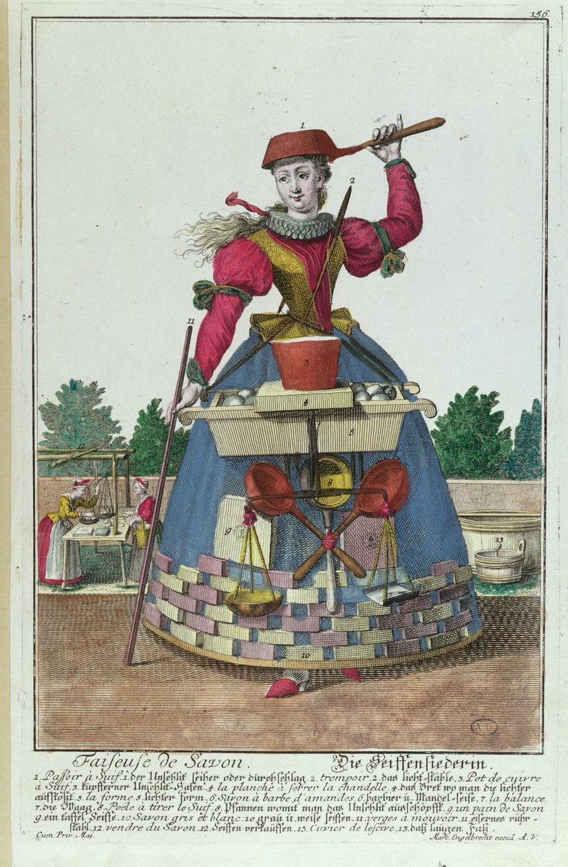 Tvålmakaren, ca 1735 (se även 170137) av Martin Engelbrecht