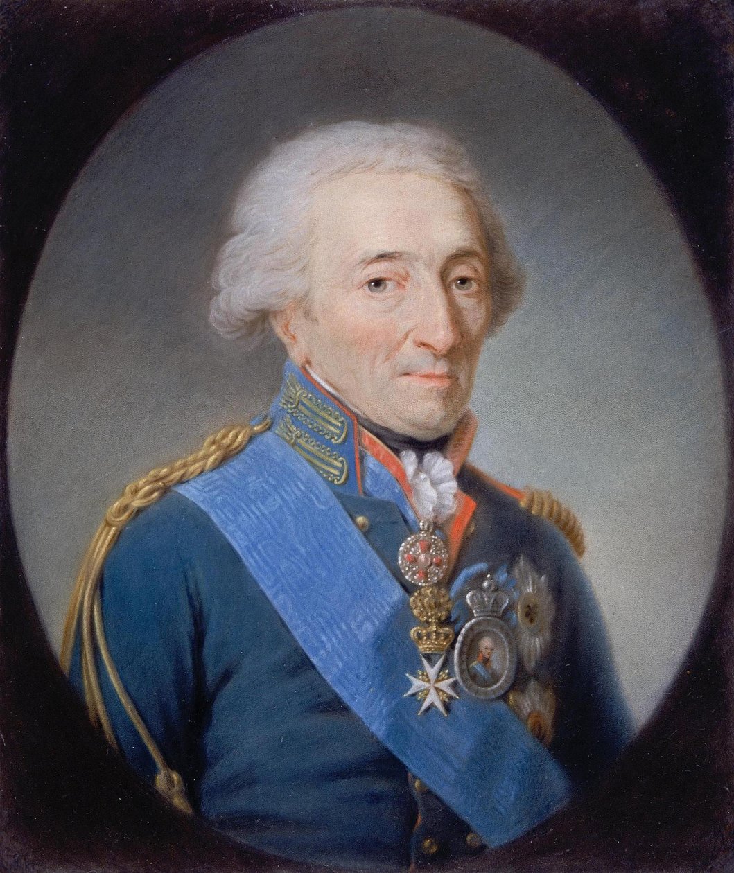 Porträtt av prins Nikolai Ivanovich Saltykov 1736-1816, 1807 av Martin Ferdinand Quadal