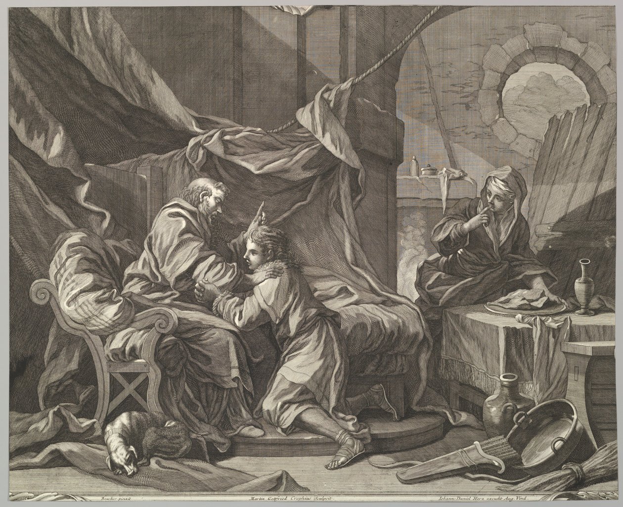Isaac Blessing Jacob, 1700-talet. av Martin Gottfried Crophius