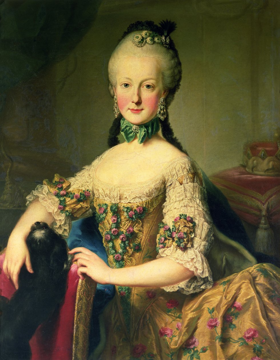 Ärkehertiginnan Maria Elisabeth Habsburg-Lothringen (1743-1808), sjätte barn till kejsarinnan Maria Theresia av Österrike (1717-80) och kejsar Frans I (1708-65) av Martin II Mytens or Meytens