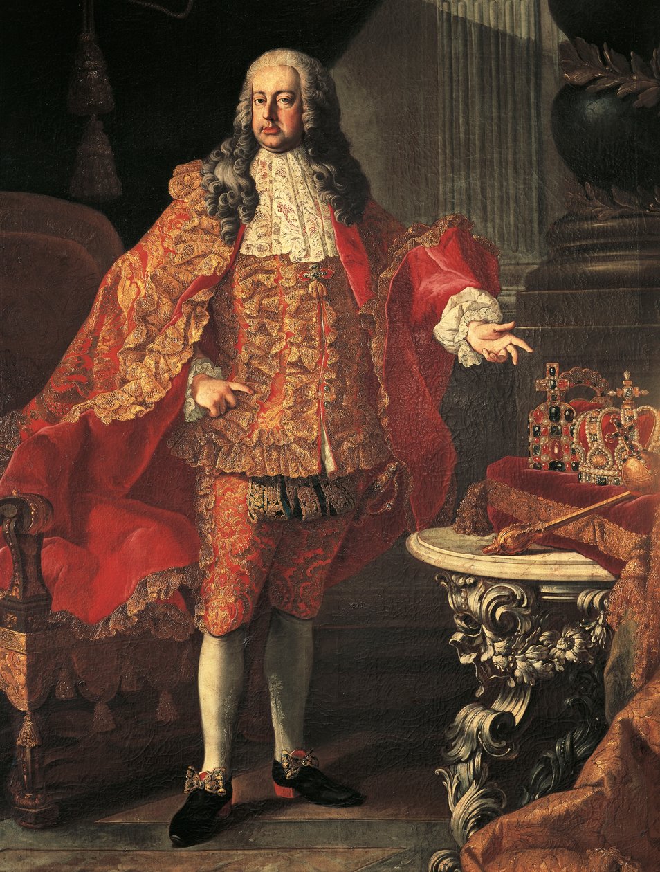 Porträtt av Karl VI av Österrike (Wien av Martin II Mytens or Meytens