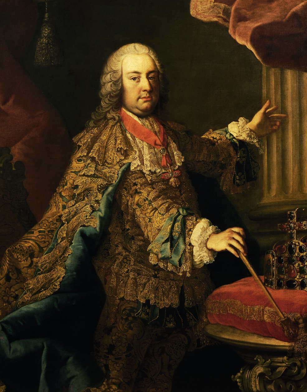 Porträtt av Francis I, den helige romerske kejsaren (Nancy av Martin II Mytens or Meytens