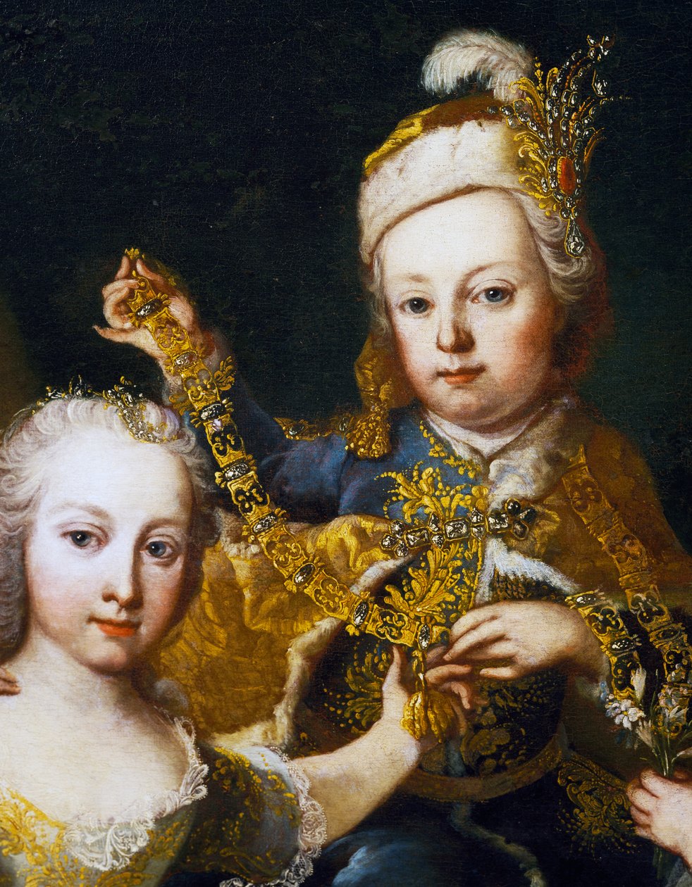 Porträtt av Josef II som barn (Wien av Martin II Mytens or Meytens