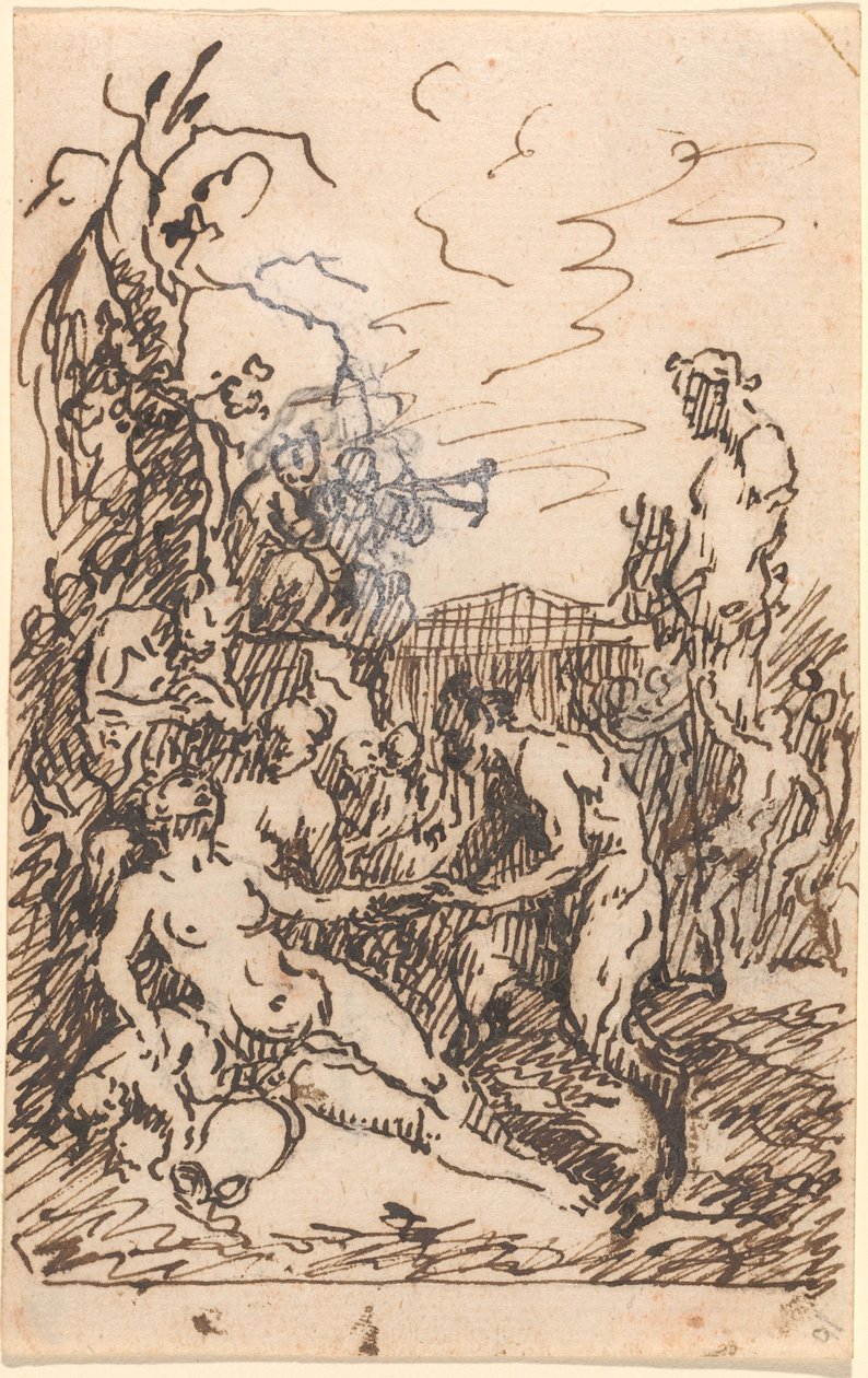 Satyrer och nymfer av Martin Johann Schmidt