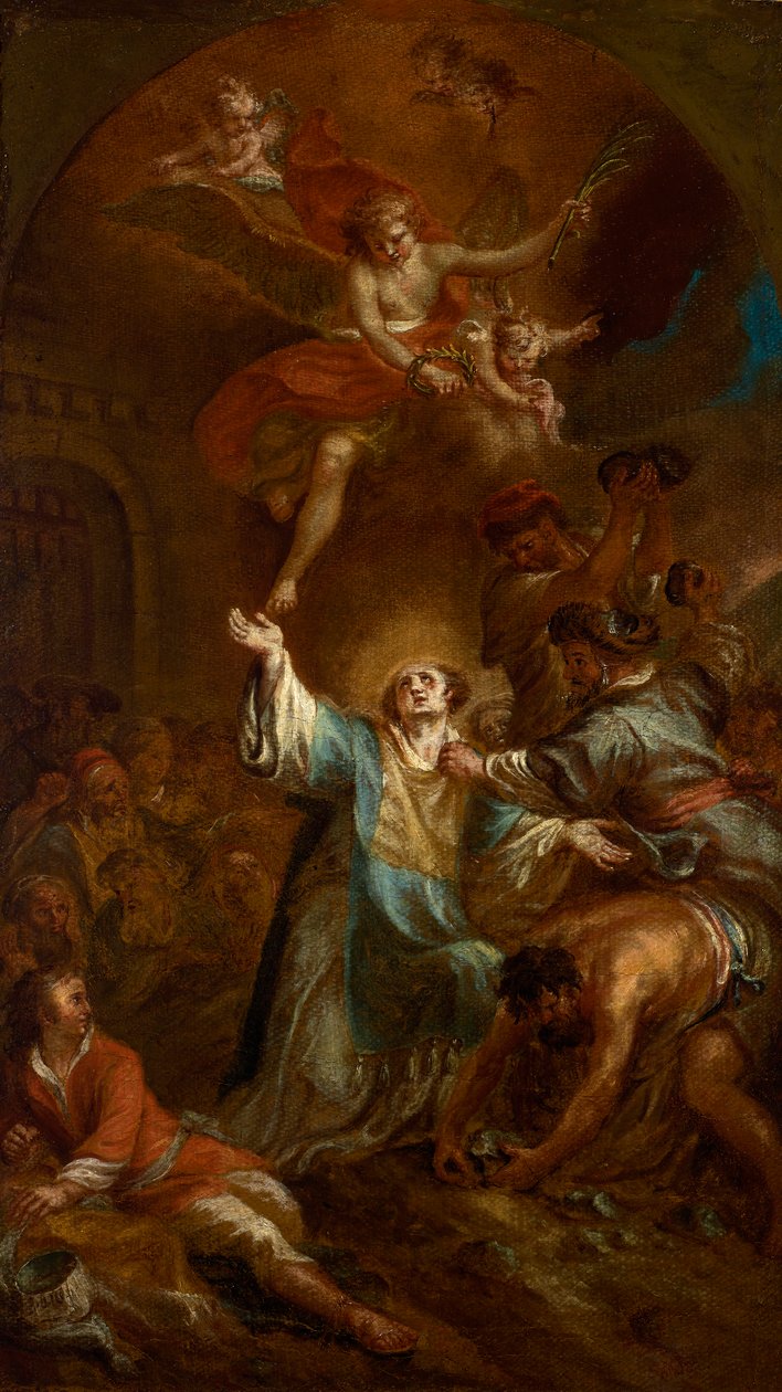 Stening av Sankt Stefan av Martin Johann Schmidt