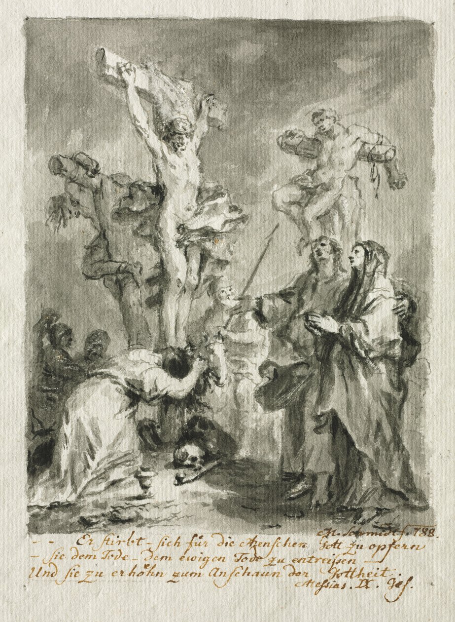 Korsfästelsen, 1788. av Martin Johann Schmidt
