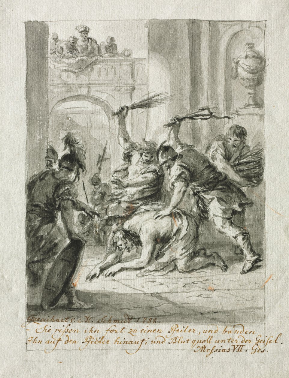 Flagglingen, 1788. av Martin Johann Schmidt