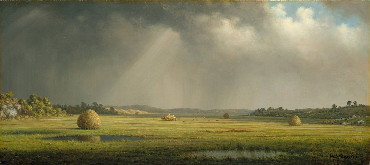 Newburyport Meadows, ca 1876–81 (olja på duk) av Martin Johnson Heade