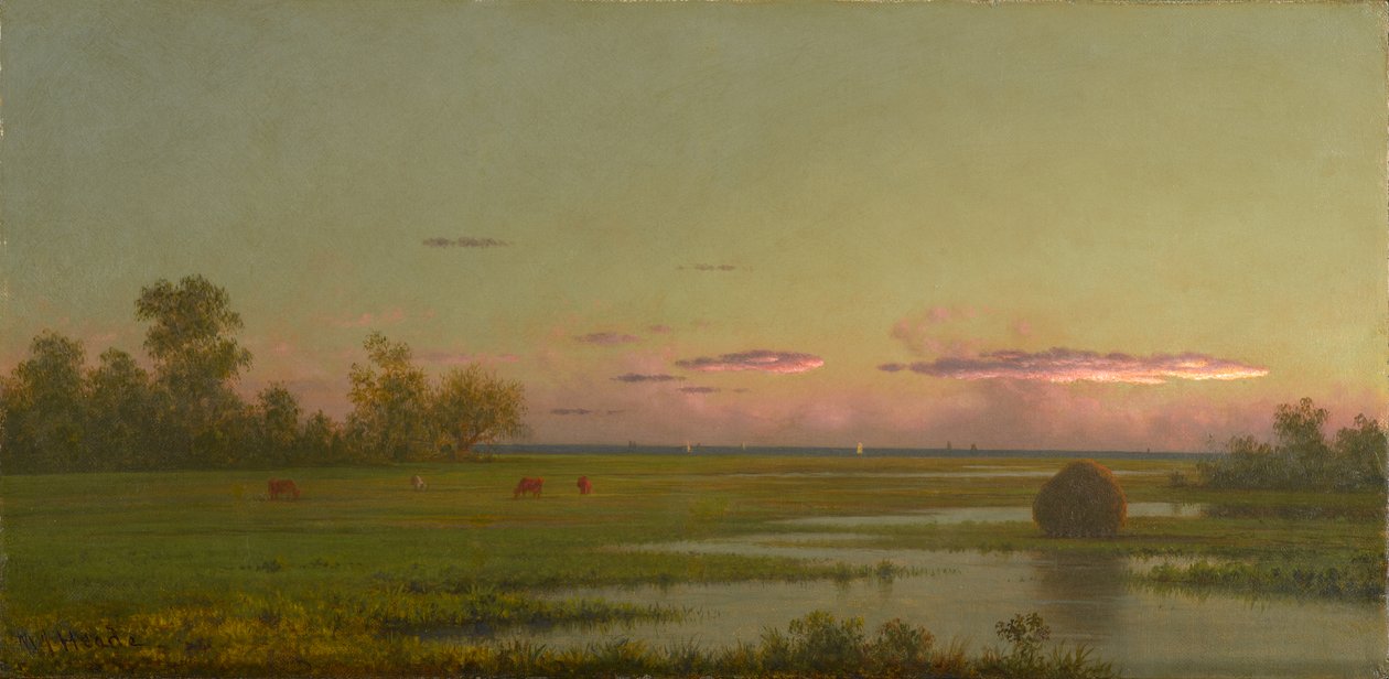 Salt Marsh i Southport, Connecticut, ca 1862-1863 av Martin Johnson Heade