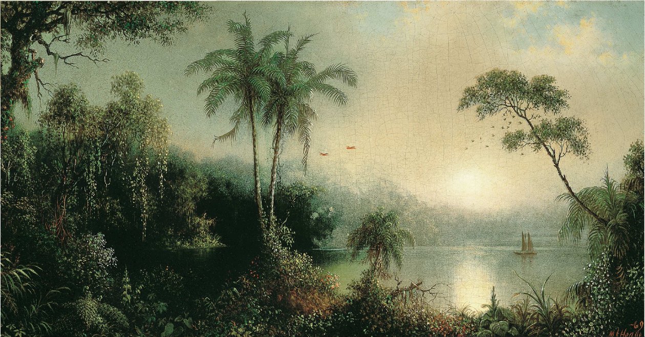 Soluppgång i Nicaragua av Martin Johnson Heade