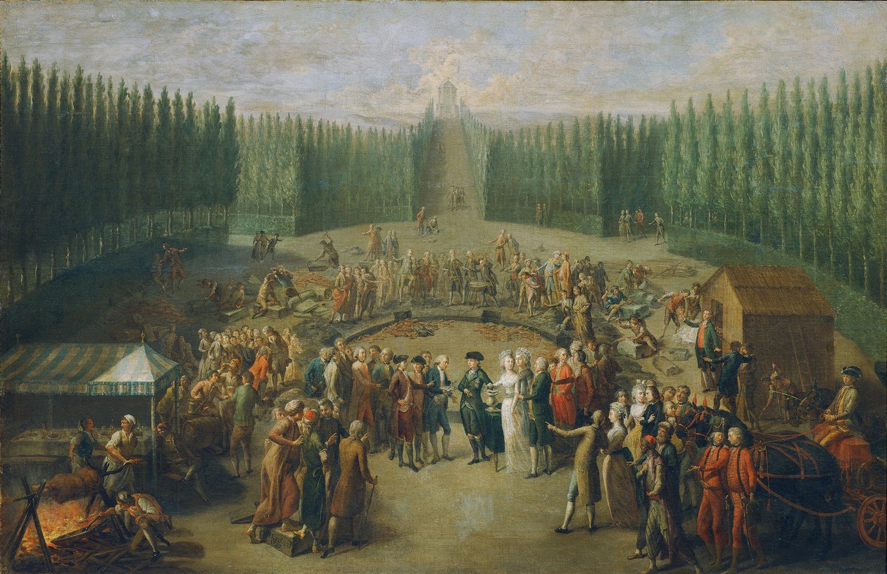 Nedläggning av grundstenen till Concordiatemplet i Laxenburg av Martin Knoller