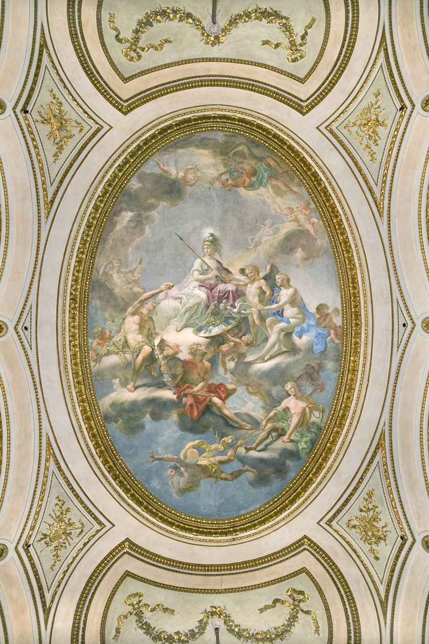 La Sapienza, tak på Salone d Onore eller Sala Napoleonica, 1777 av Martin Knoller