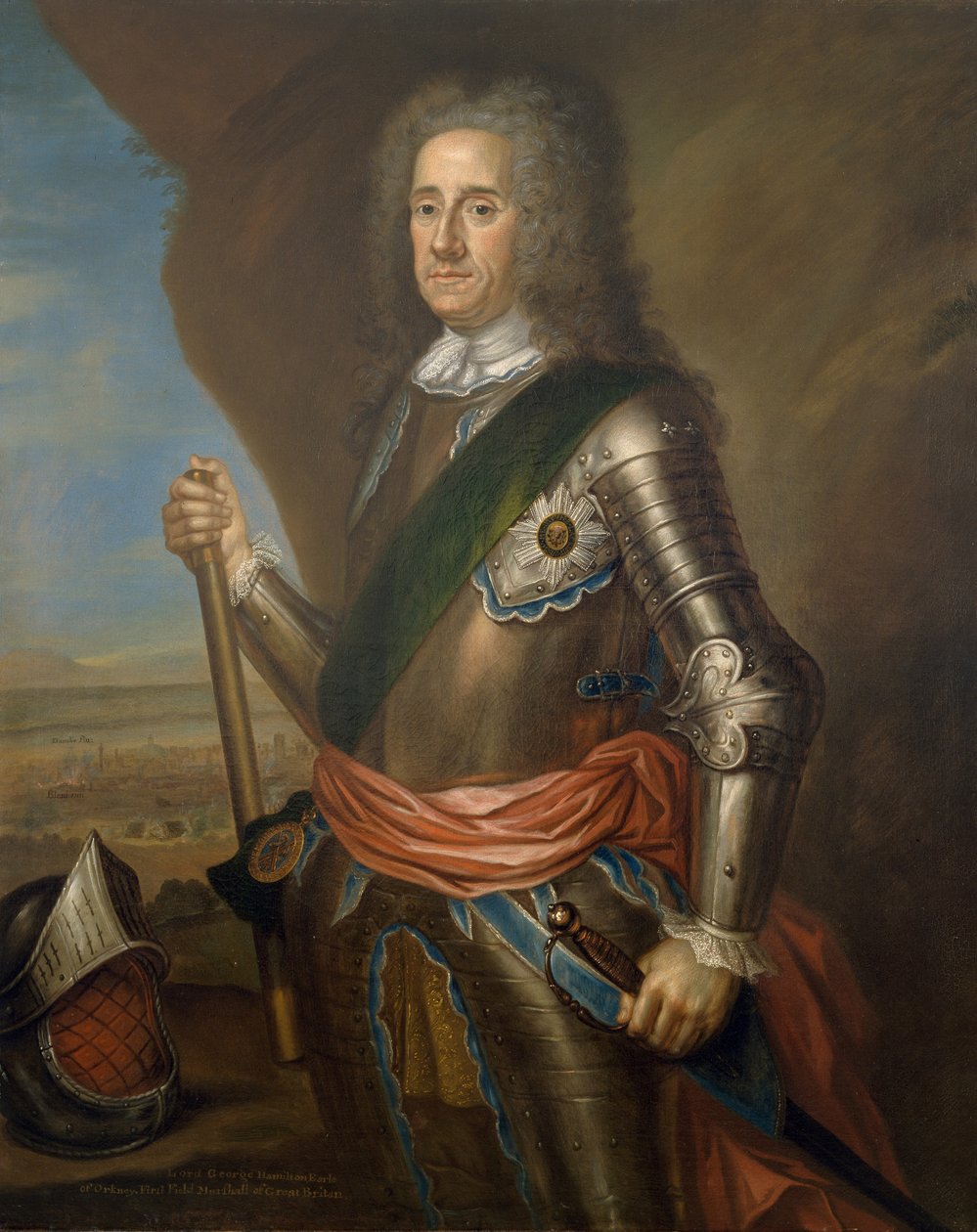 Lord George Hamilton (1666-1737) Earl of Orkney, ca 1736 (se även 150350) av Martin Maingaud