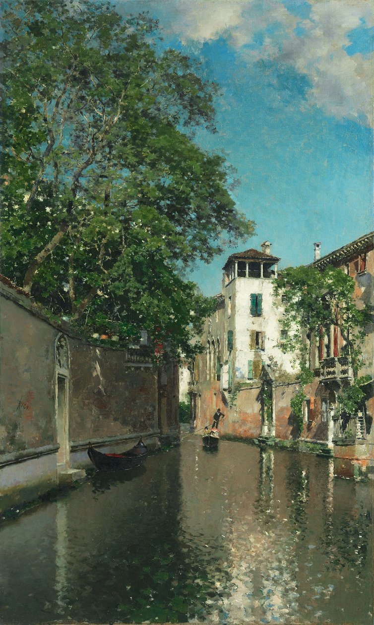 Kanal i Venedig, ca 1880 (olja på duk) av Martín Rico y Ortega