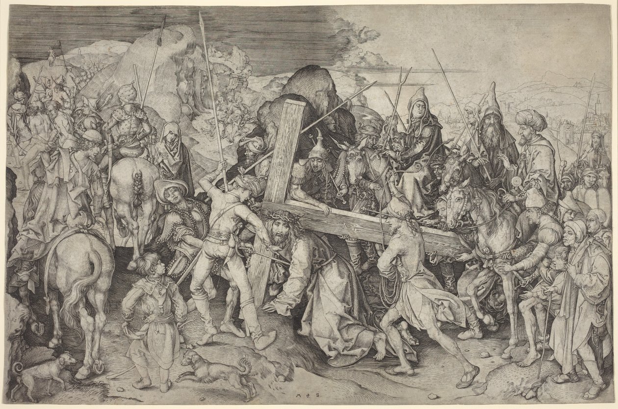Kristus som bär korset av Martin Schongauer