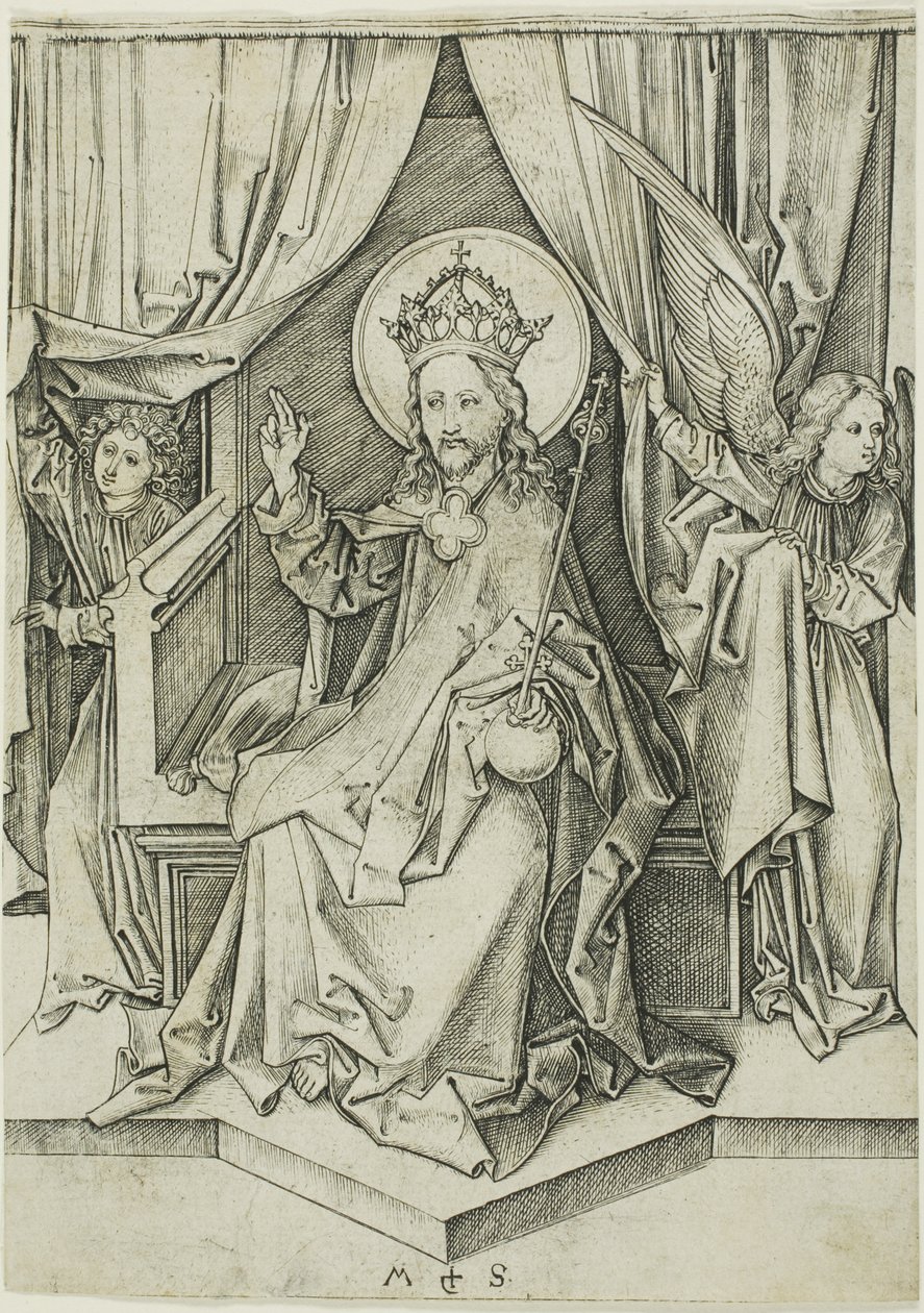 Kristus på tronen av Martin Schongauer