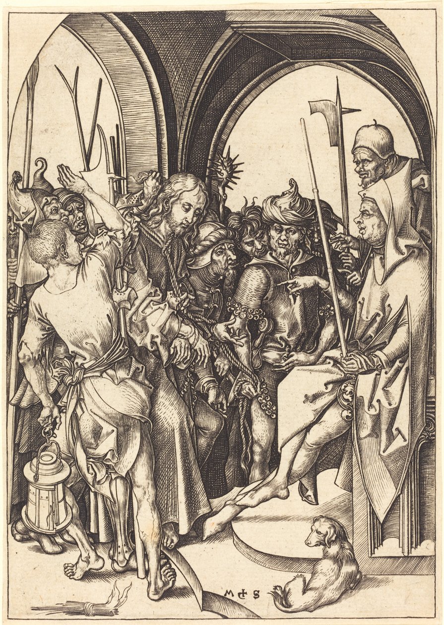 Kristus före Annas av Martin Schongauer